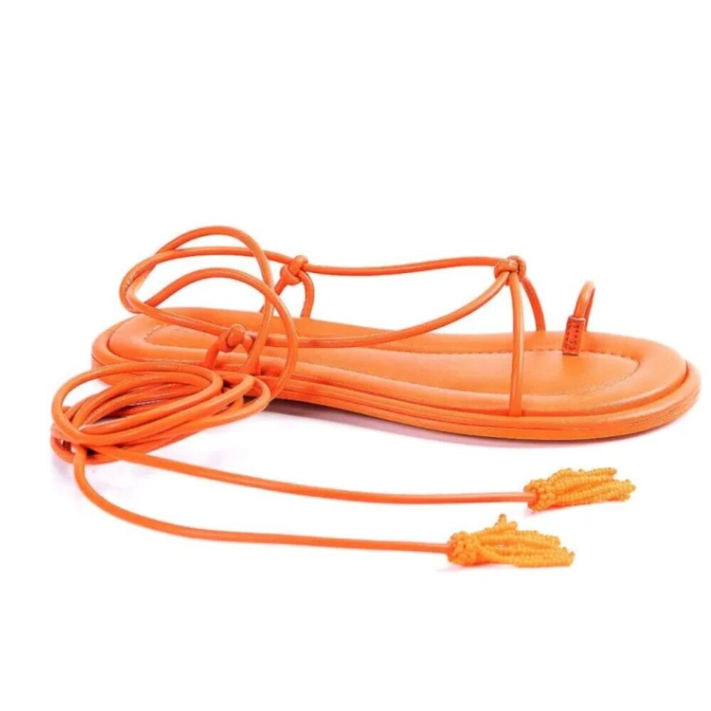 FARM Rio Orange Strappy Sandals